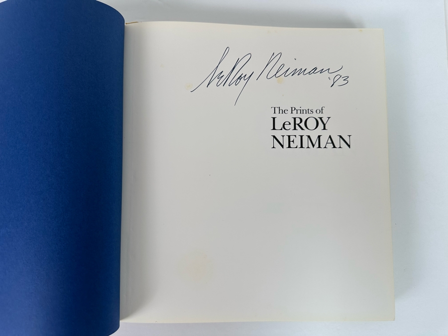 Signed First Edition Hardcover Book The Prints Of LeRoy Neiman 1980 [Photo 7]