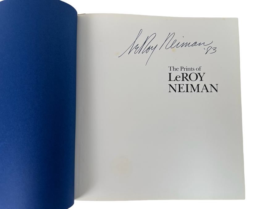 Signed First Edition Hardcover Book The Prints Of LeRoy Neiman 1980 [Photo 2]
