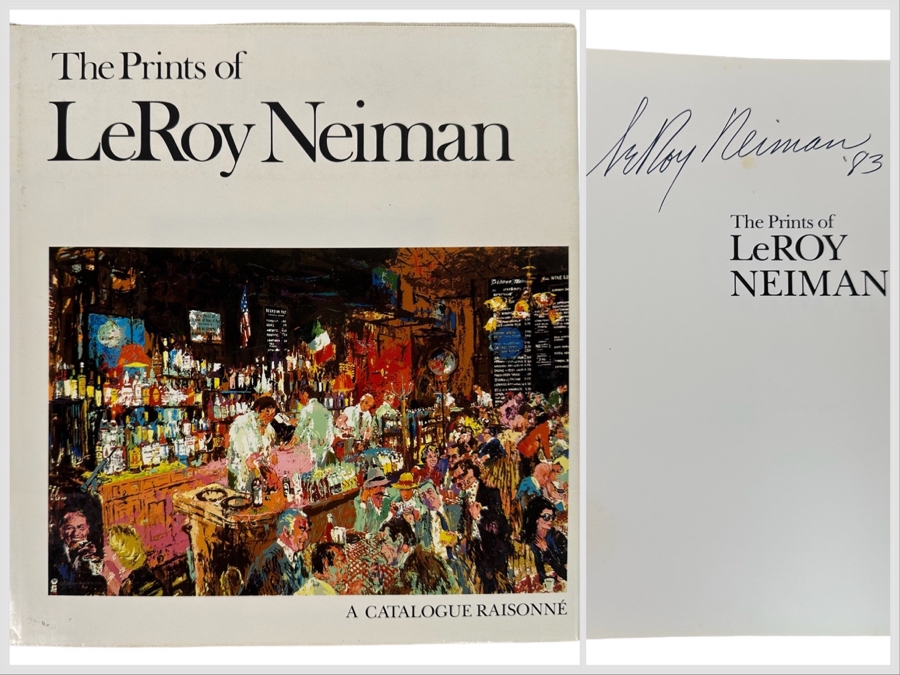 Signed First Edition Hardcover Book The Prints Of LeRoy Neiman 1980 [Photo 1]