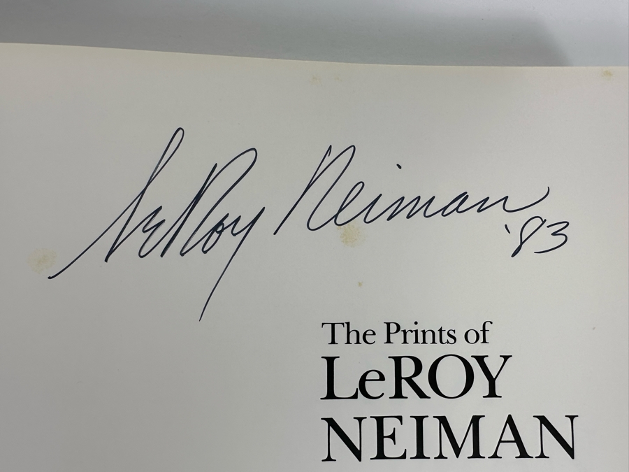 Signed First Edition Hardcover Book The Prints Of LeRoy Neiman 1980 [Photo 10]