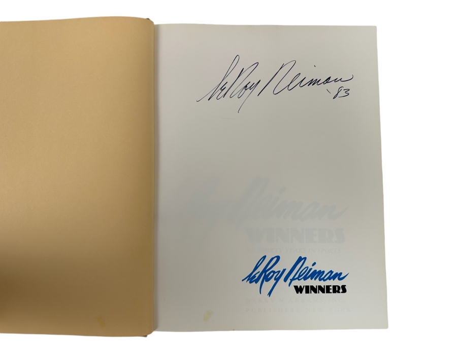 Signed First Edition Hardcover Book Winners Signed By LeRoy Neiman 1983 [Photo 2]