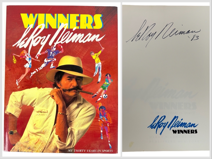 Signed First Edition Hardcover Book Winners Signed By LeRoy Neiman 1983 [Photo 1]