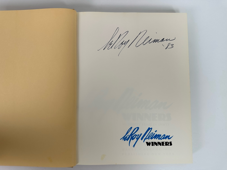 Signed First Edition Hardcover Book Winners Signed By LeRoy Neiman 1983 [Photo 6]