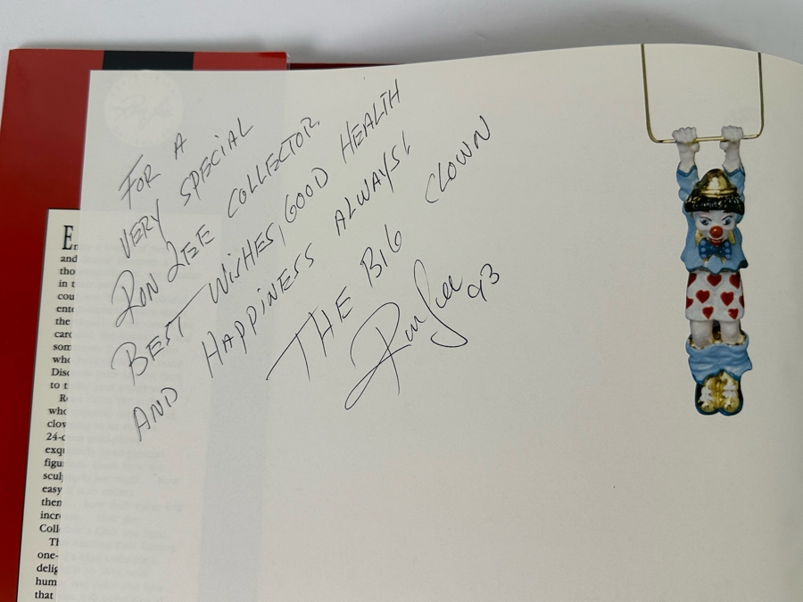 Signed First Edition Hardcover Book Ron Lee's World Of Clowns Signed By Ron Lee 1991 [Photo 8]