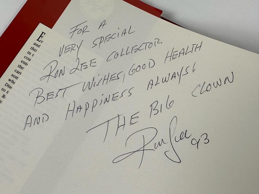 Signed First Edition Hardcover Book Ron Lee's World Of Clowns Signed By Ron Lee 1991 [Photo 9]