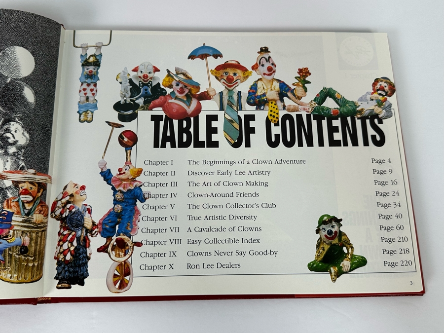 Signed First Edition Hardcover Book Ron Lee's World Of Clowns Signed By Ron Lee 1991 [Photo 14]
