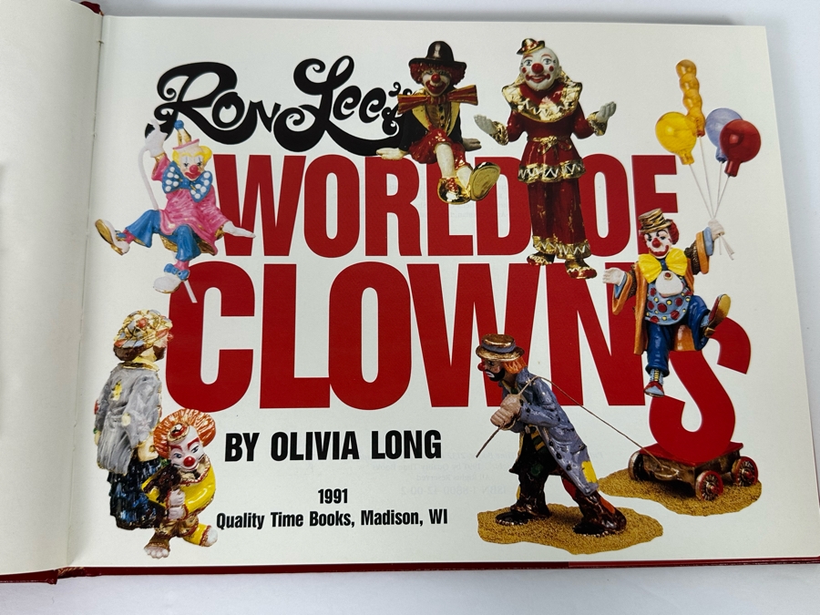 Signed First Edition Hardcover Book Ron Lee's World Of Clowns Signed By Ron Lee 1991 [Photo 11]