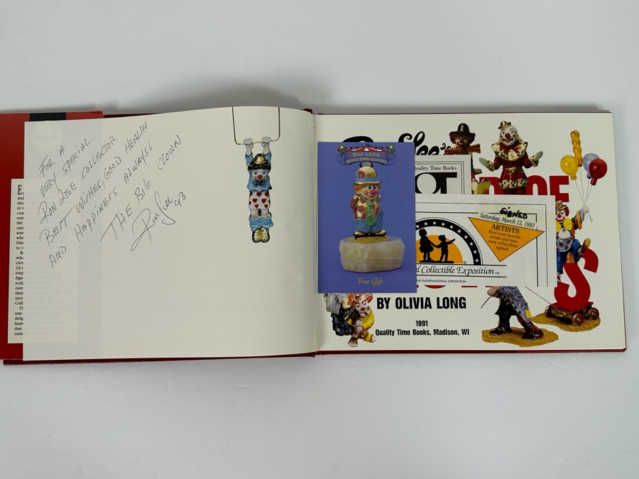 Signed First Edition Hardcover Book Ron Lee's World Of Clowns Signed By Ron Lee 1991 [Photo 7]