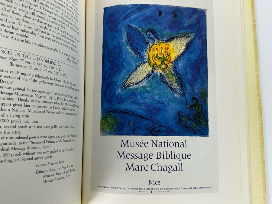 First Edition Hardcover Book Chagall's Posters Catalogue Raisonne 1975 By Charles Sorlier [Photo 7]