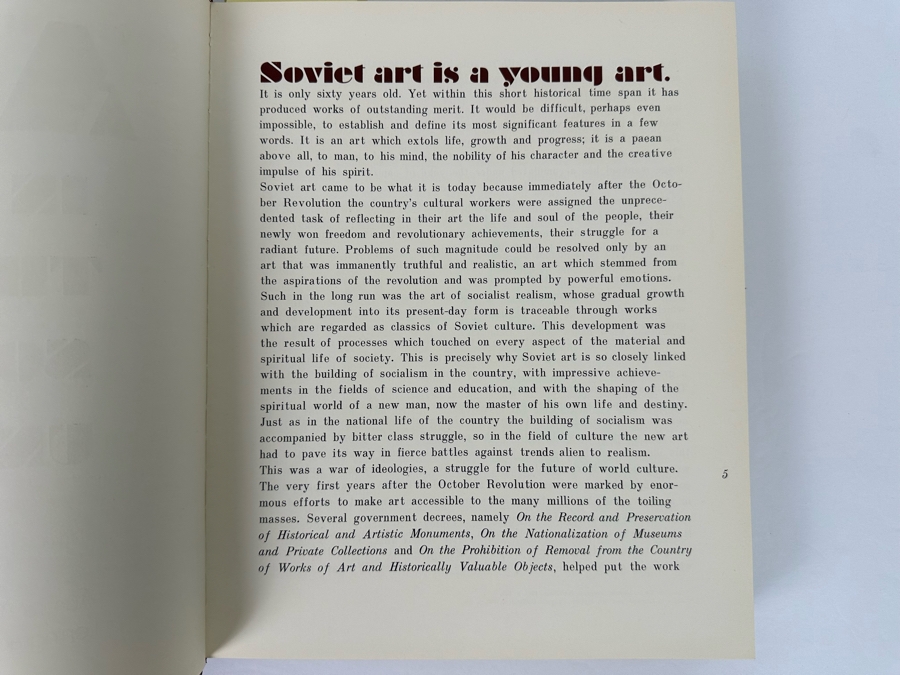 Art In The Soviet Union Hardcover Book Aurora Art Publishers Leningrad Painting Sculpture Graphic Arts [Photo 6]