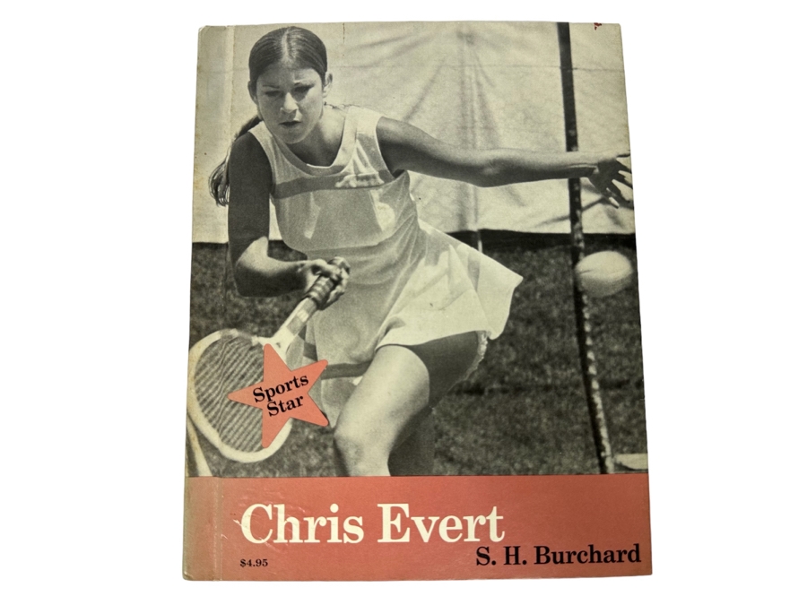 First Edition Hardcover Book Chris Evert By Sue H. Burchard Illustrated With Photographs 1976 Tennis Sports Star