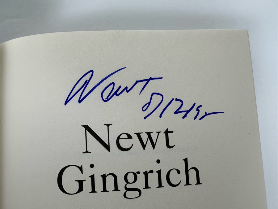 Signed First Edition Hardcover Book To Renew America Signed By Newt Gingrich 1995 [Photo 6]