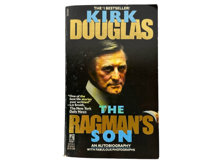 Signed Paperback Book The Ragman's Son An Autobiography With Photographs Signed By Kirk Douglas [Photo 3]