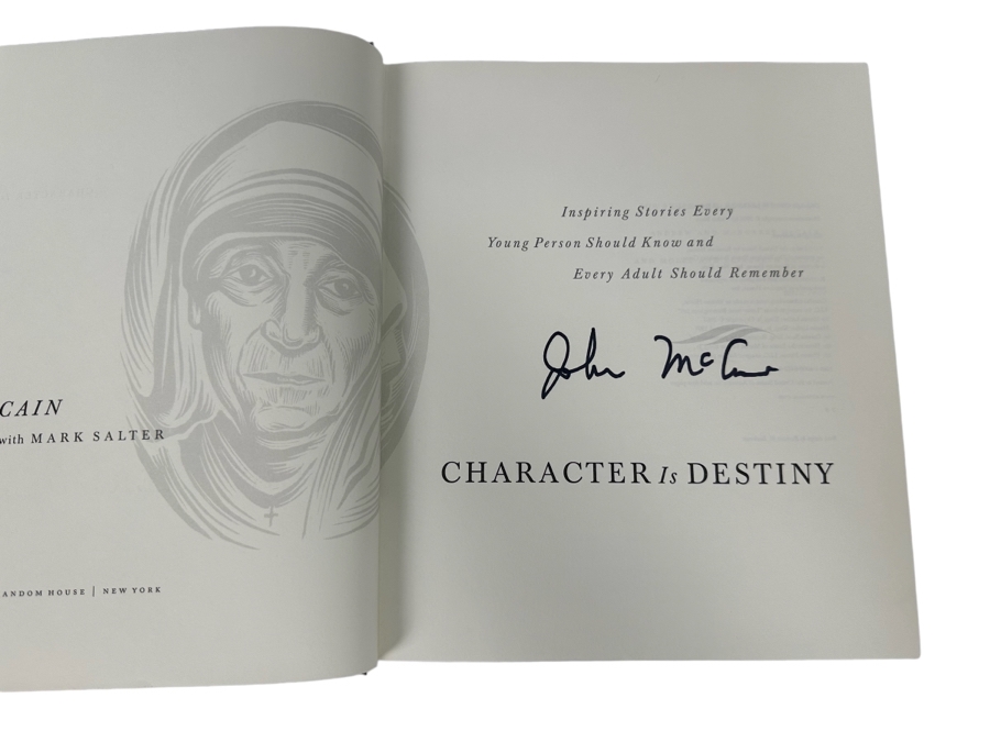 Signed First Edition Hardcover Book Character Is Destiny Signed By John McCain [Photo 2]