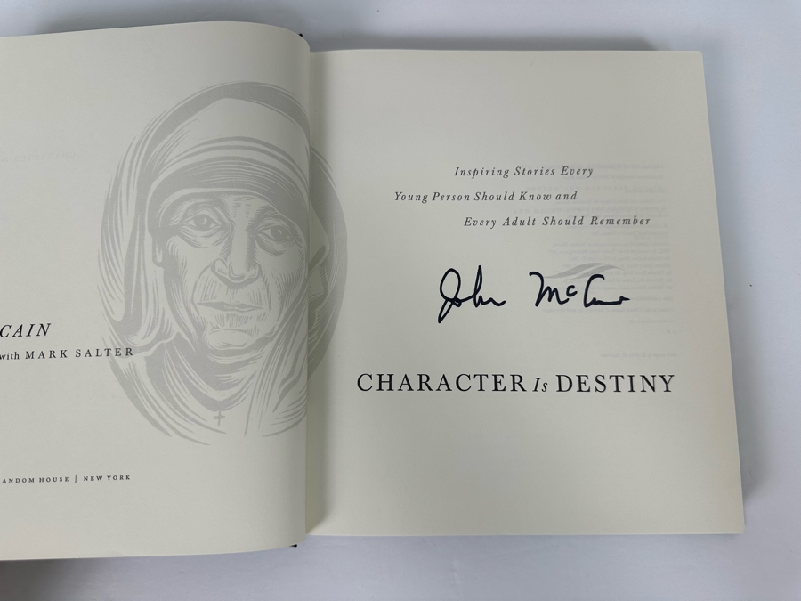 Signed First Edition Hardcover Book Character Is Destiny Signed By John McCain [Photo 6]