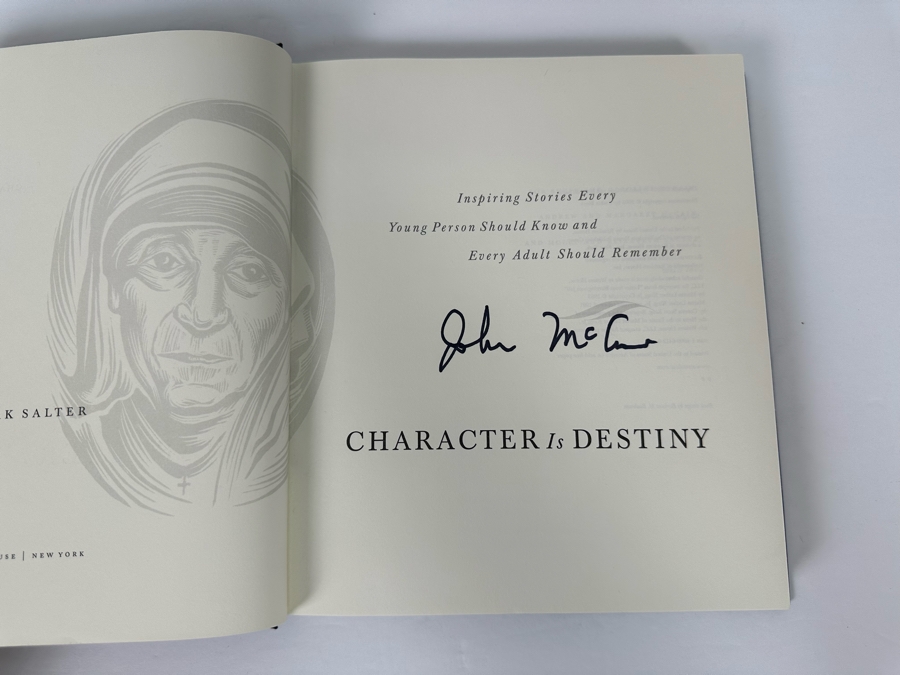 Signed First Edition Hardcover Book Character Is Destiny Signed By John McCain [Photo 7]