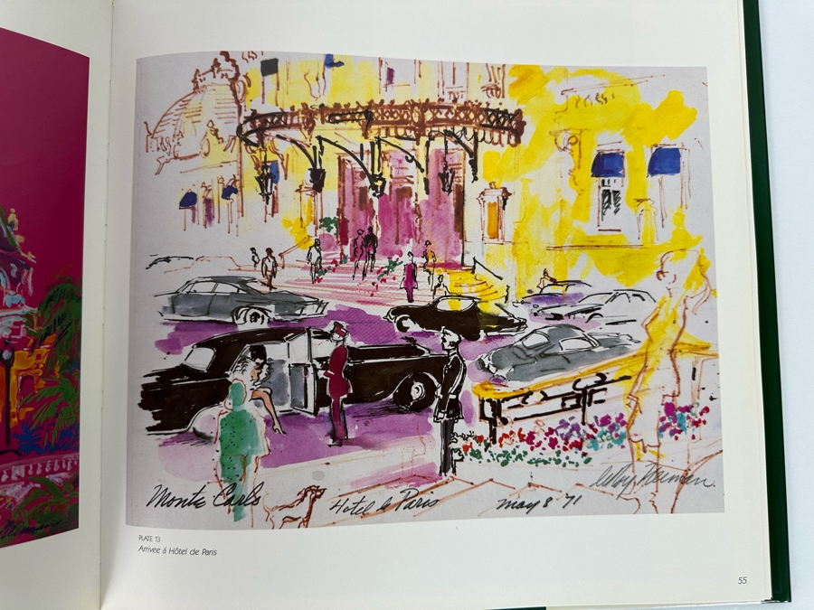 Signed Hardcover Book Monte Carlo Chase Signed By LeRoy Neiman [Photo 12]