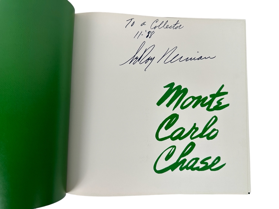 Signed Hardcover Book Monte Carlo Chase Signed By LeRoy Neiman [Photo 2]