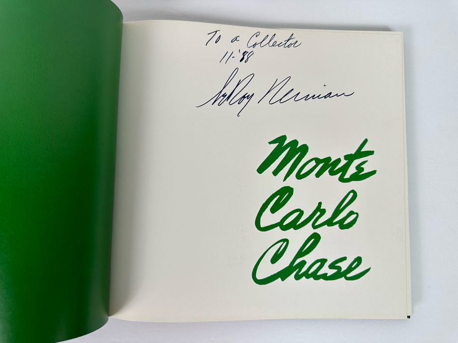 Signed Hardcover Book Monte Carlo Chase Signed By LeRoy Neiman [Photo 6]