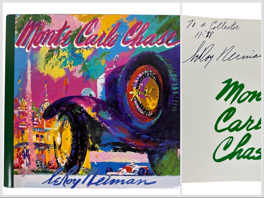 Signed Hardcover Book Monte Carlo Chase Signed By LeRoy Neiman [Photo 1]