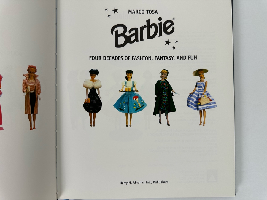 Barbie Four Decades Of Fashion, Fantasy, And Fun Hardcover Leather Bound Easton Press Book Published By Harry N. Abrams 1998 [Photo 6]