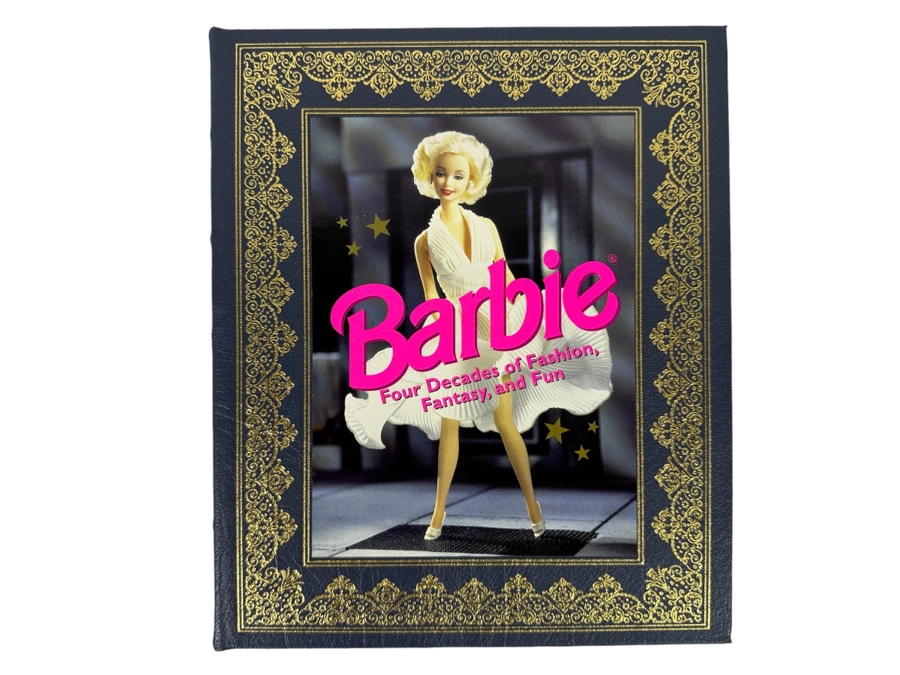 Barbie Four Decades Of Fashion, Fantasy, And Fun Hardcover Leather Bound Easton Press Book Published By Harry N. Abrams 1998 [Photo 1]