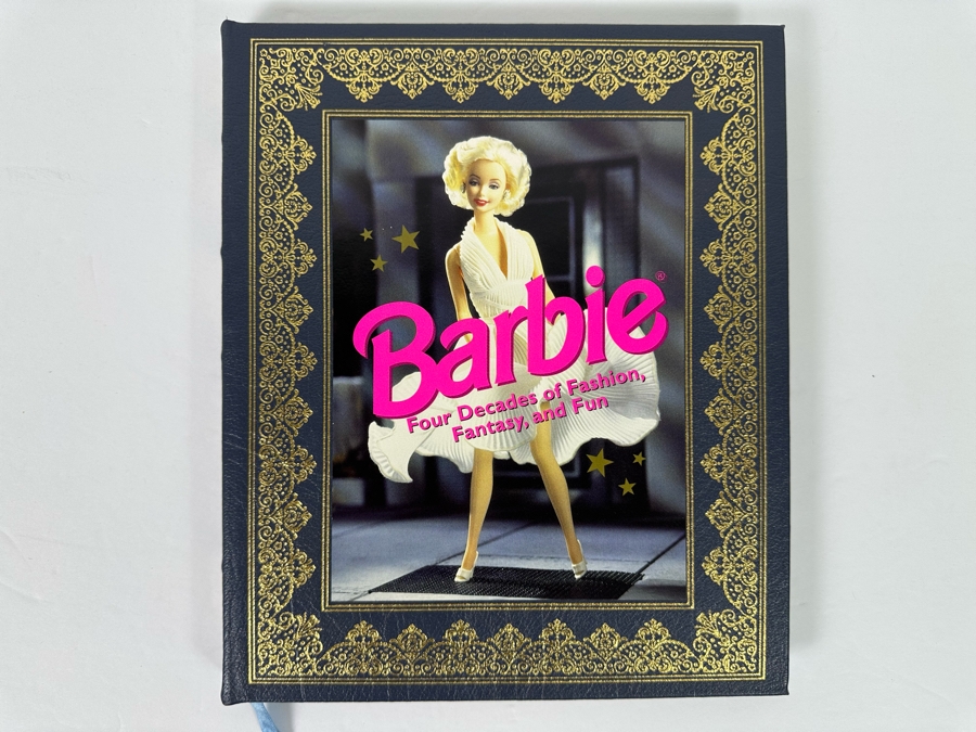 Barbie Four Decades Of Fashion, Fantasy, And Fun Hardcover Leather Bound Easton Press Book Published By Harry N. Abrams 1998 [Photo 3]