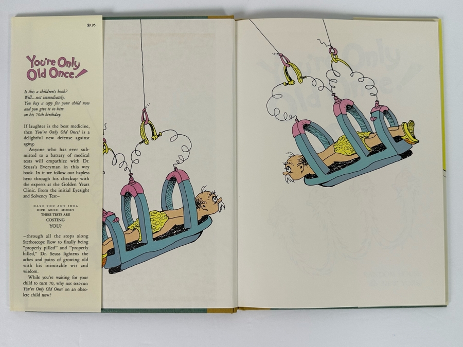First Edition Hardcover Book You're Only Old Once! By Dr. Seuss A Book For Obsolete Children 1986 [Photo 3]