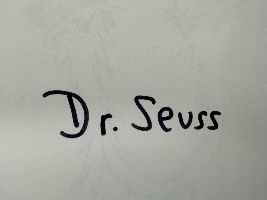 Signed Limited First Edition Hardcover Specially Bound Book With Slipcase You're Only Old Once! By Dr. Seuss A Book For Obsolete Children 1986 Numbered 185 Of 500 Signed By Dr. Seuss [Photo 10]