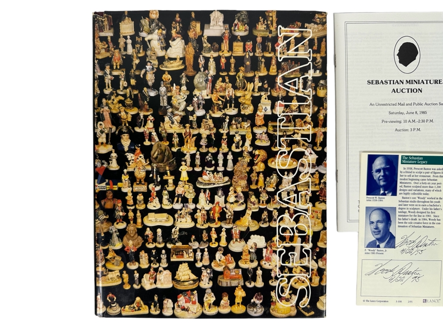 Signed Limited Edition Hardcover Book The Sebastian Miniature Collection Signed By Dr. Glenn S. Johnson And Woody Baston [Photo 3]