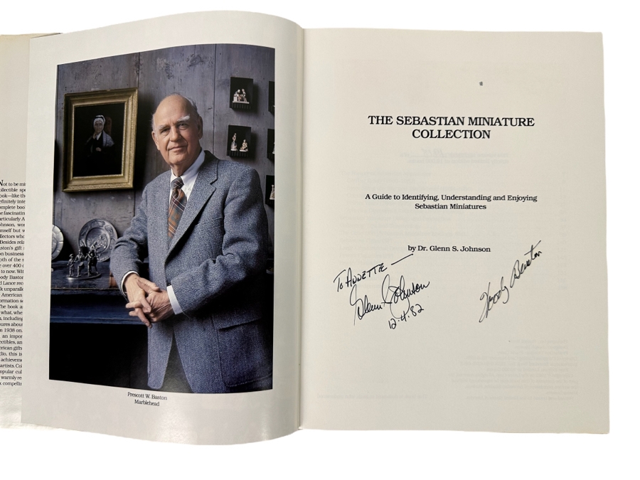 Signed Limited Edition Hardcover Book The Sebastian Miniature Collection Signed By Dr. Glenn S. Johnson And Woody Baston [Photo 2]
