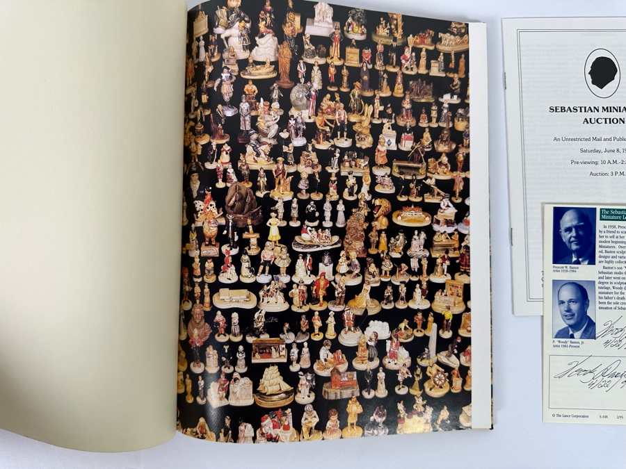 Signed Limited Edition Hardcover Book The Sebastian Miniature Collection Signed By Dr. Glenn S. Johnson And Woody Baston [Photo 8]