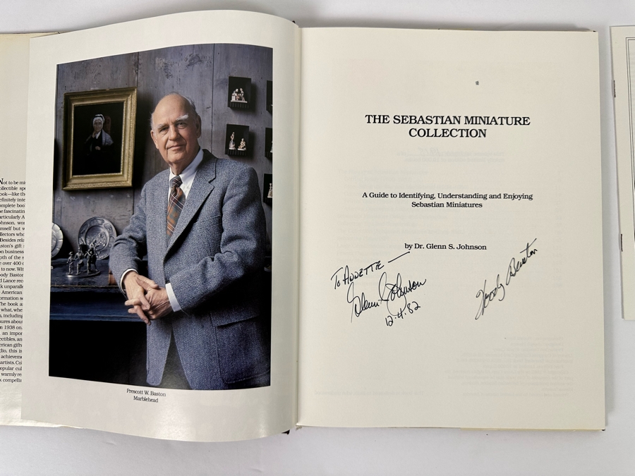 Signed Limited Edition Hardcover Book The Sebastian Miniature Collection Signed By Dr. Glenn S. Johnson And Woody Baston [Photo 9]