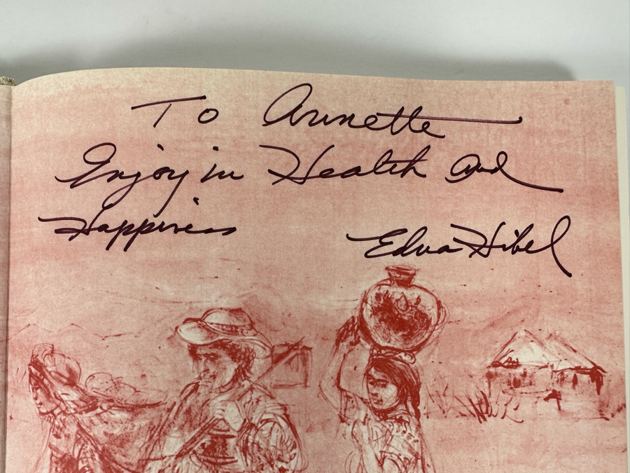 Signed First Priting Edition Hardcover Book Hibel Lithographs Signed By Edna Hibel 1977 [Photo 7]
