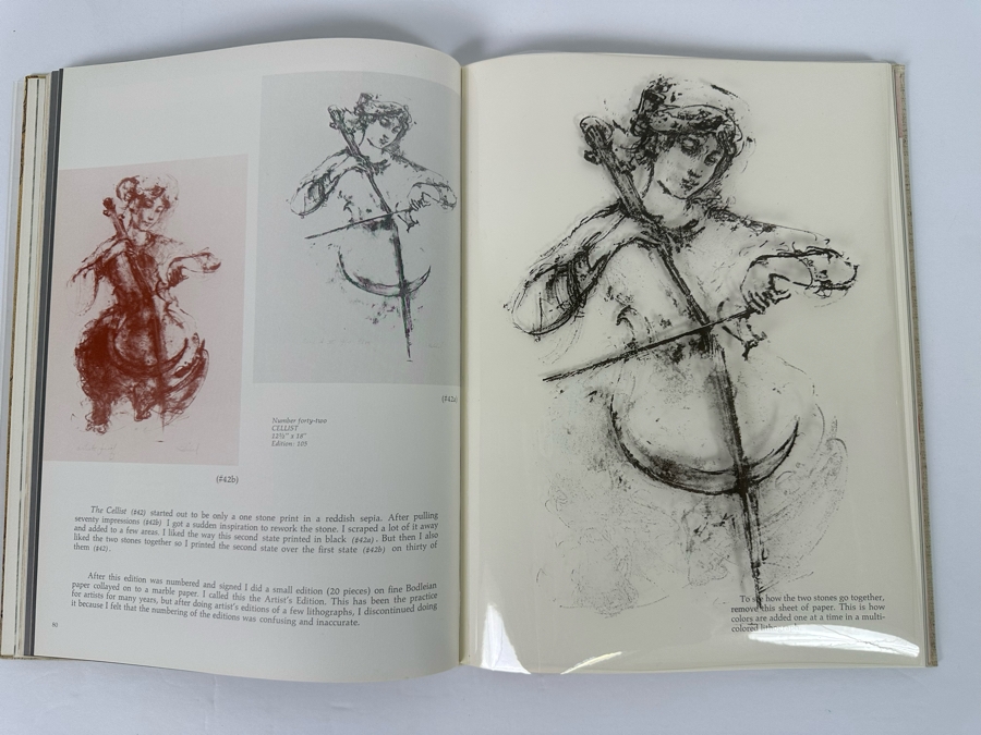 Signed First Priting Edition Hardcover Book Hibel Lithographs Signed By Edna Hibel 1977 [Photo 12]