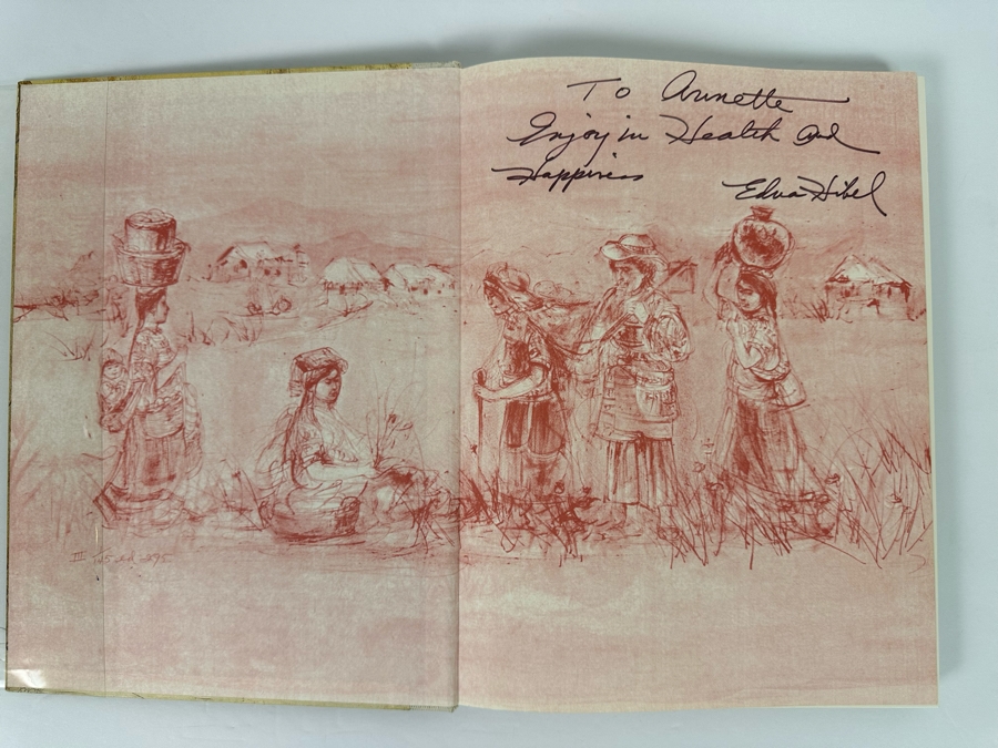Signed First Priting Edition Hardcover Book Hibel Lithographs Signed By Edna Hibel 1977 [Photo 5]