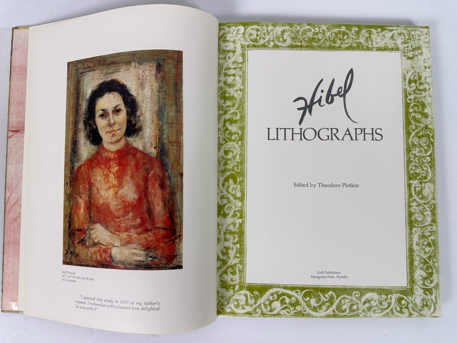 Signed First Priting Edition Hardcover Book Hibel Lithographs Signed By Edna Hibel 1977 [Photo 9]