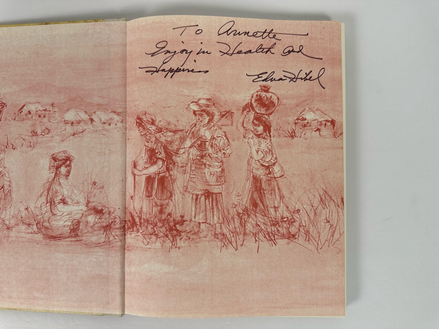 Signed First Priting Edition Hardcover Book Hibel Lithographs Signed By Edna Hibel 1977 [Photo 6]