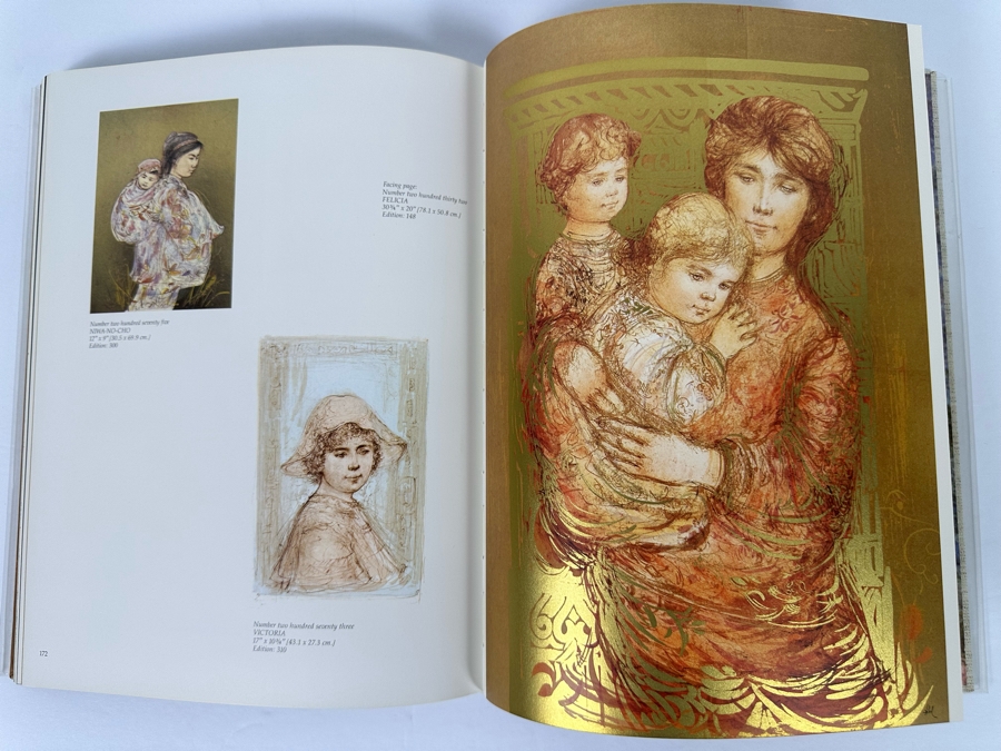 Signed Revised Edition Hardcover Book Hibel Lithographs Signed By Edna Hibel 1980 [Photo 11]