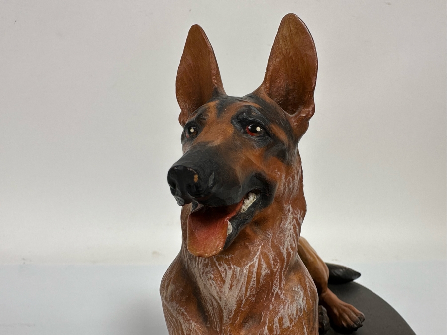 Helmut Diller (1911-1984) Rare Carved Wooden German Shepherd Wood Carving By ANRI Italy 12.5W X 6D X 7.5H [Photo 8]