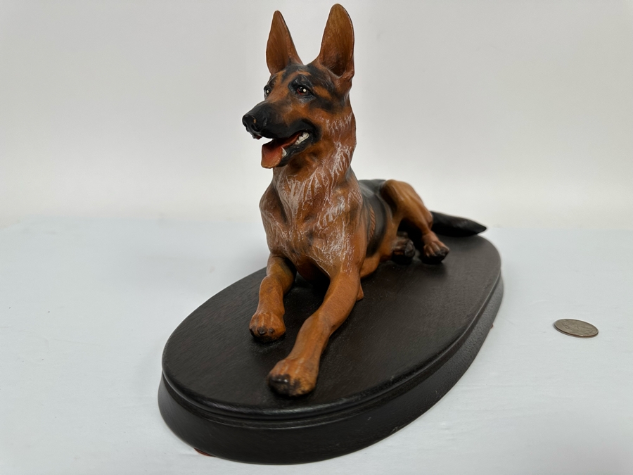 Helmut Diller (1911-1984) Rare Carved Wooden German Shepherd Wood Carving By ANRI Italy 12.5W X 6D X 7.5H [Photo 7]