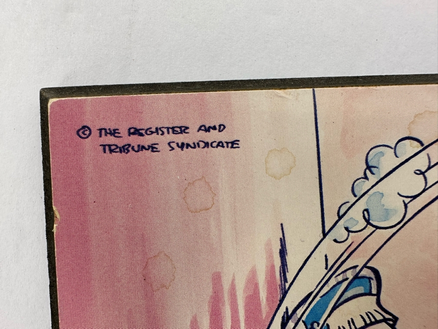 Signed Bil Keane Cartoonist For Family Circus Charming Wall Plaque Blessed Are The Cleaner-Uppers Signed Lower Right 14 X 9 [Photo 7]