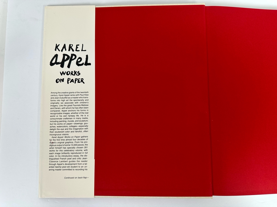 First Edition Hardcover Book Karel Appel Works On Paper 1980 [Photo 3]