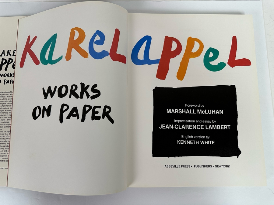 First Edition Hardcover Book Karel Appel Works On Paper 1980 [Photo 8]