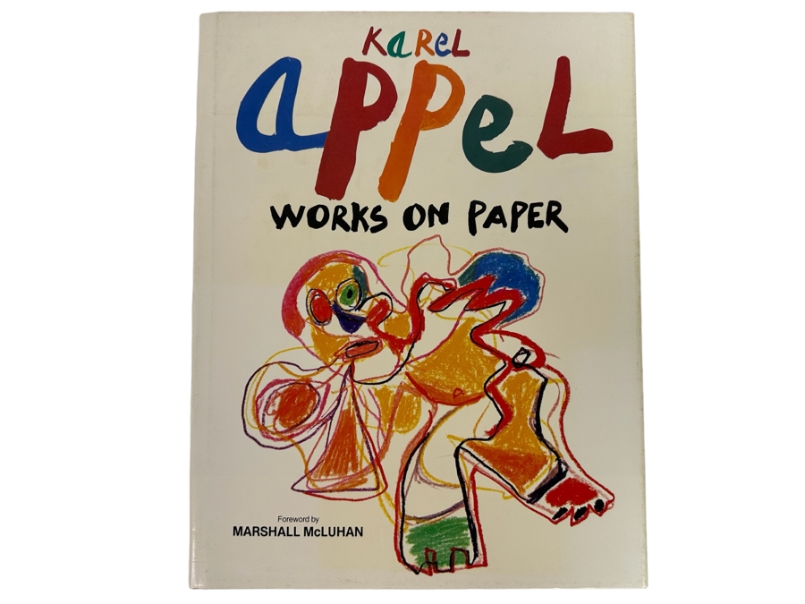 First Edition Hardcover Book Karel Appel Works On Paper 1980