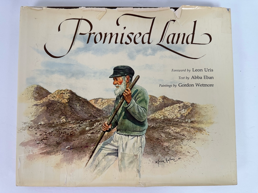 Limited First Edition Hardcover Book Promised Land By Leon Uris, Abba Eban & Gordon Wetmore 1978 [Photo 3]