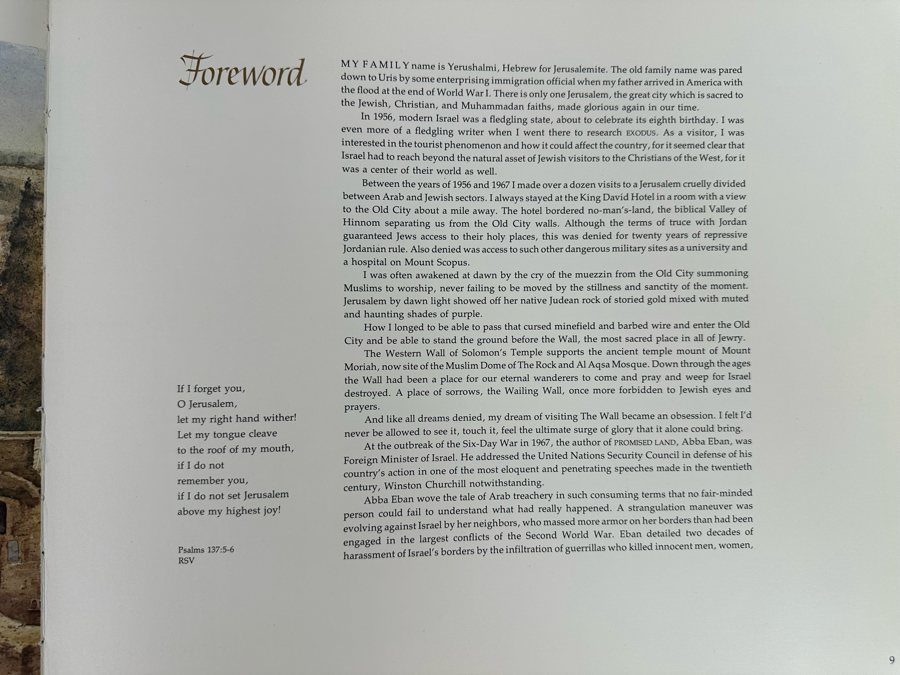Limited First Edition Hardcover Book Promised Land By Leon Uris, Abba Eban & Gordon Wetmore 1978 [Photo 9]