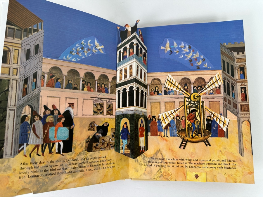 First Edition Leonardo Da Vinci Pop-Up Book 1984 [Photo 4]
