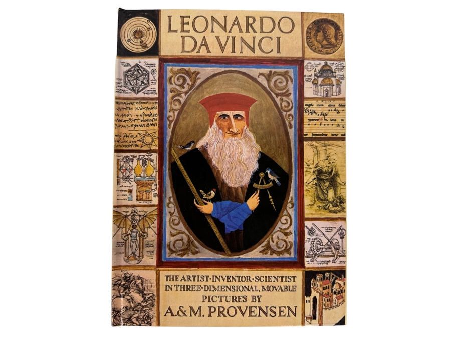First Edition Leonardo Da Vinci Pop-Up Book 1984