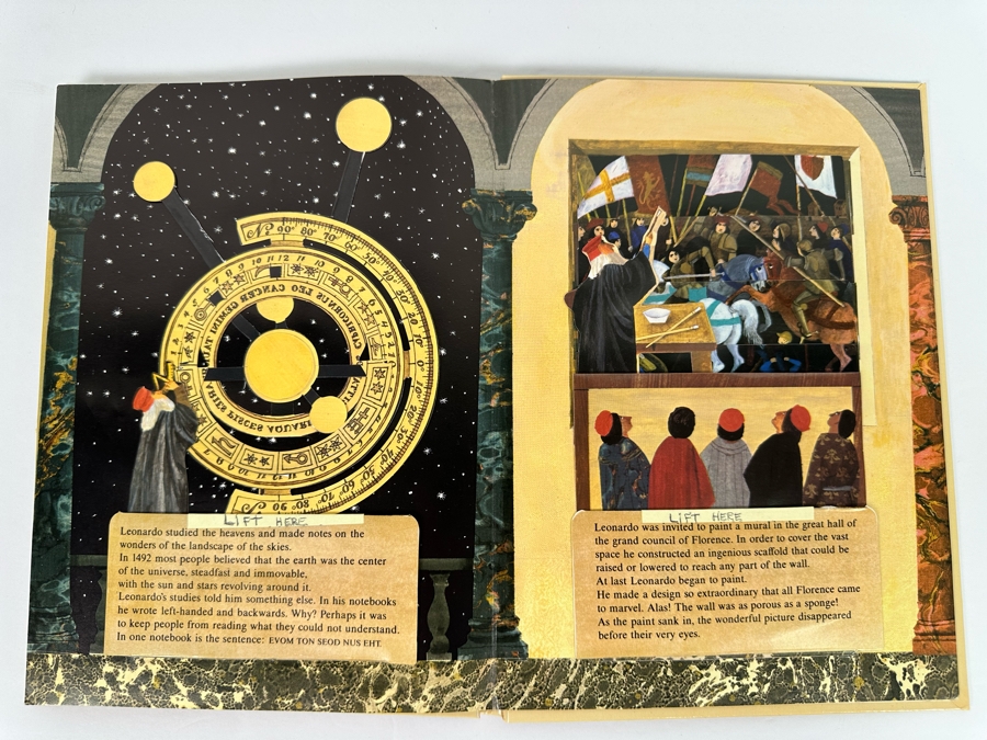 First Edition Leonardo Da Vinci Pop-Up Book 1984 [Photo 7]